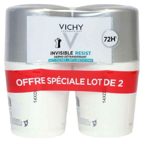 Vichy - Déodorant Invisible Resist 72h - 2x50mL