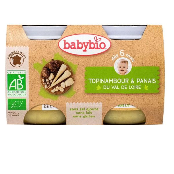 Babybio - Topinambour & Panais du Val de Loire dès 6 mois - 2x130g