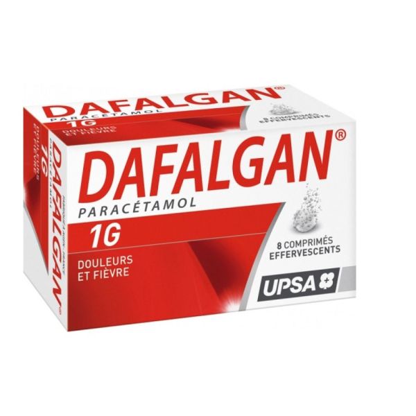 Dafalgan 1000mg - 8 comprimés effervescents