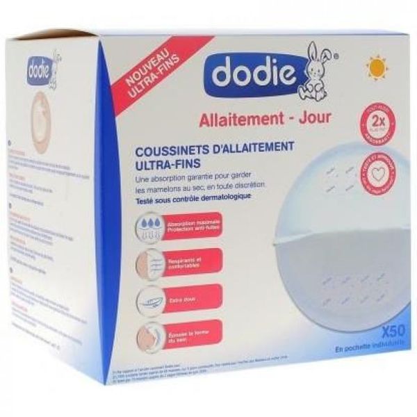 Dodie - Coussinets d'Allaitement Jour - 30 Pochettes