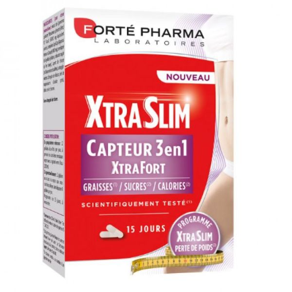 Forté Pharma - Xtra slim perte de poids capteur 3 en 1 - 60 gélules