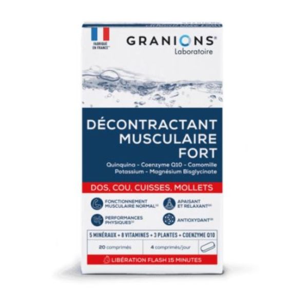 Granions - Décontractant musculaire fort - 20 comprimés