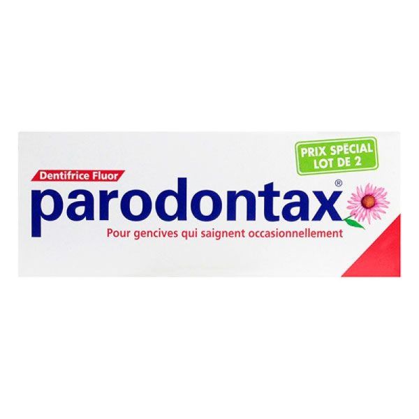 GSK - Parodontax dentifrice fluor - Lot de 2 x 75ml