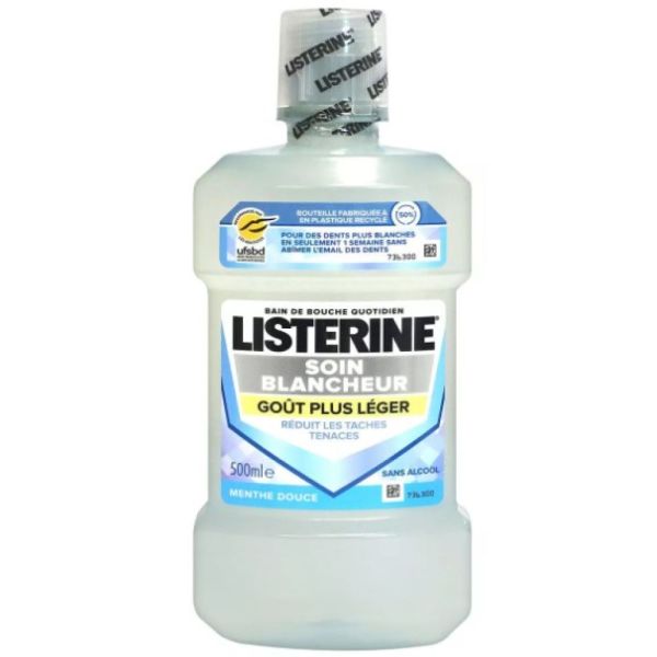 Listerine - Soin blancheur bain de bouche quotidien - 500ml