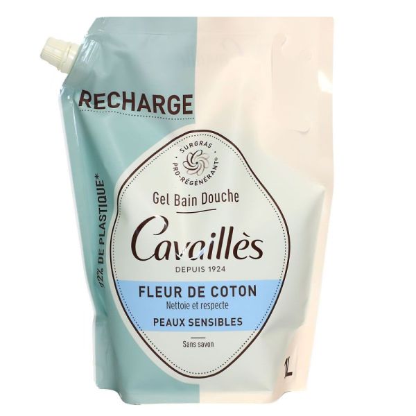 Rogé Cavaillès - Eco Recharge Gel bain douche Nuage de coton - 1L