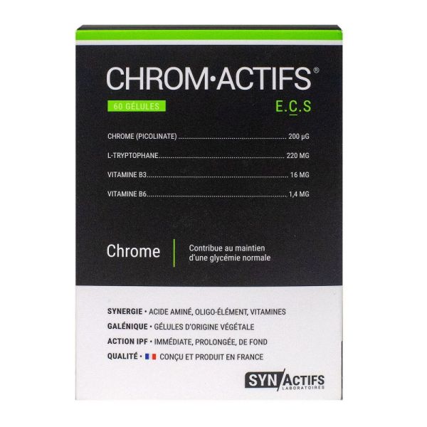 SYNActifs - CHROMActifs - 60 gélules d'origine végétale