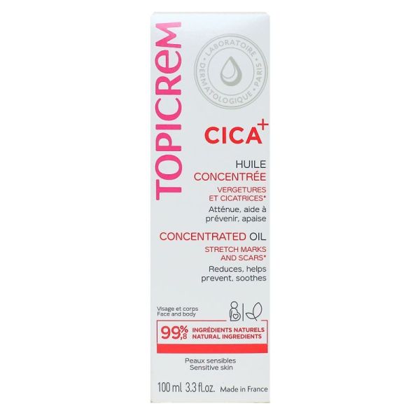 Topicrem - Cica+ Huile Concentrée Vergetures et Cicatrices - 100mL