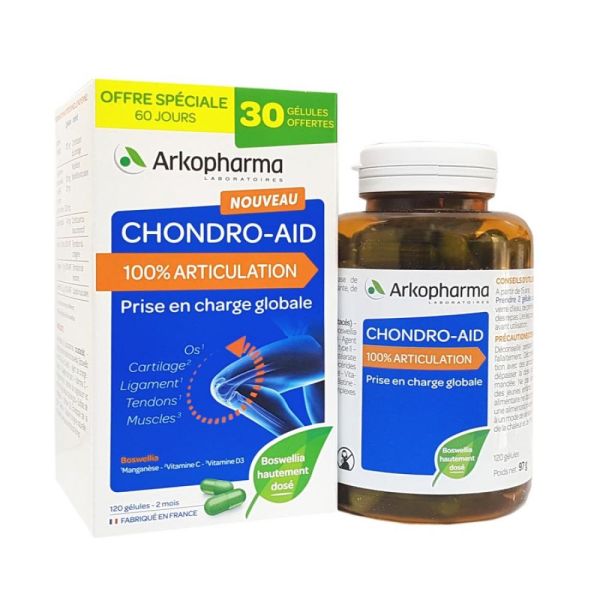 Arkopharma - Chondro-aid 100% articulation - 120 gélules