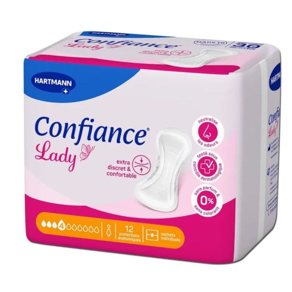 Hartmann - Confiance lady Protections absorbantes 4 gouttes - 12 protections