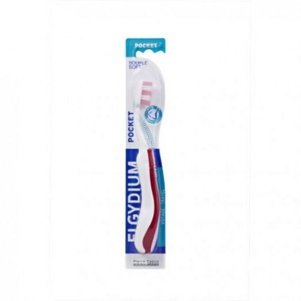 Elgydium - Brosse à dents Pocket - Brosse médium