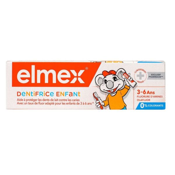 Elmex - Dentifrice enfants 3-6 ans 50ml
