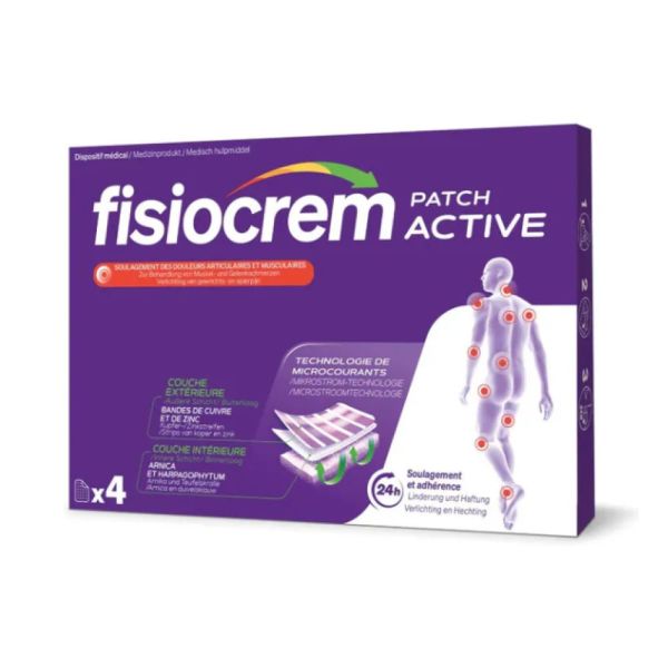 Ineldea - Fisiocrem Patch Active 24 h - 4 patchs