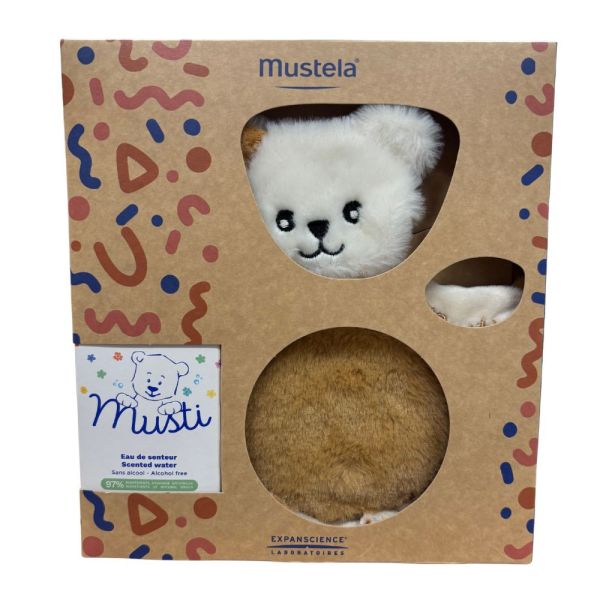 Mustela - Coffret Musti bébé eau de Senteur - 50ml + Peluche