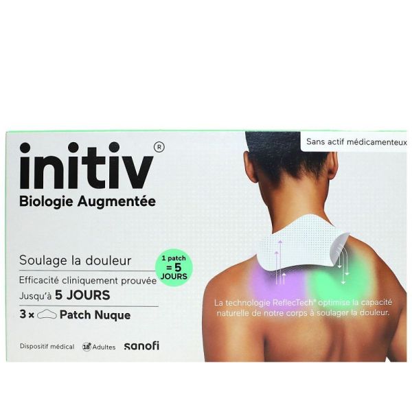 Sanofi - Initiv Biologie Augmentée Patchs nuque - 3 patchs