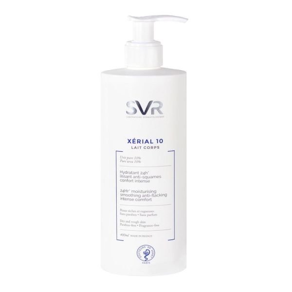 SVR - Xerial 10 Lait corps hydratant - 400 ml
