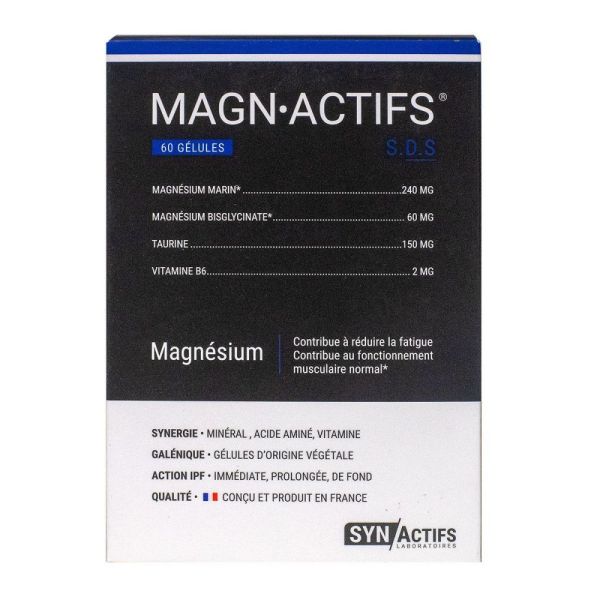 SYNActifs - MAGNActifs - 60 gélules d'origine végétale