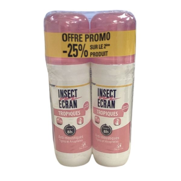 Cooper - Insect écran Anti-moustiques spray répulsif Tropiques - 2x75ml