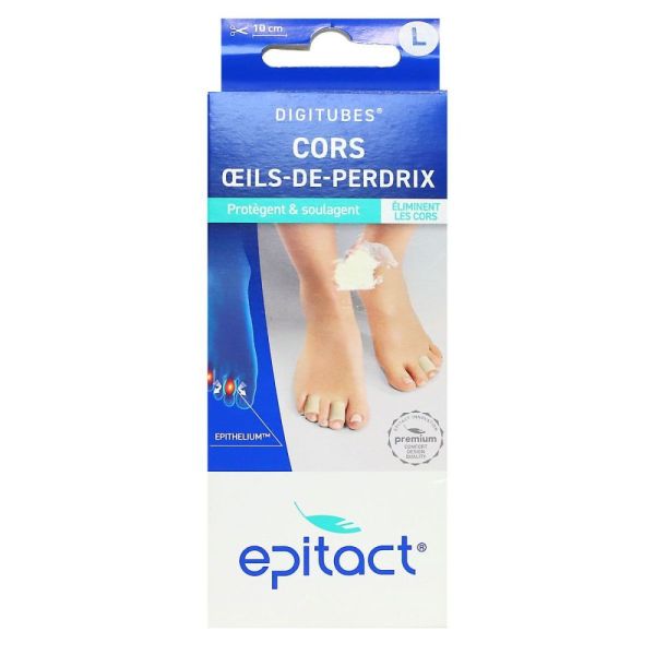 Epitact - Digitubes Cors et Oeils-de-perdrix -  1 unité Taille L 1x10cm