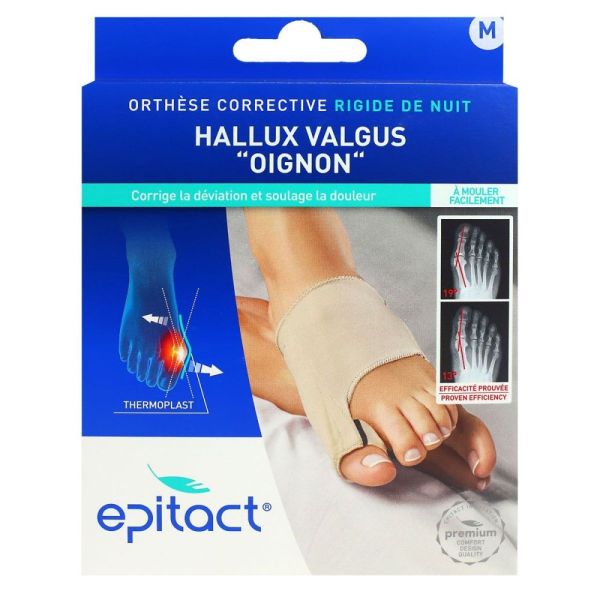 Epitact - Orthèse corrective rigide de nuit Hallux valgus - 1 unité