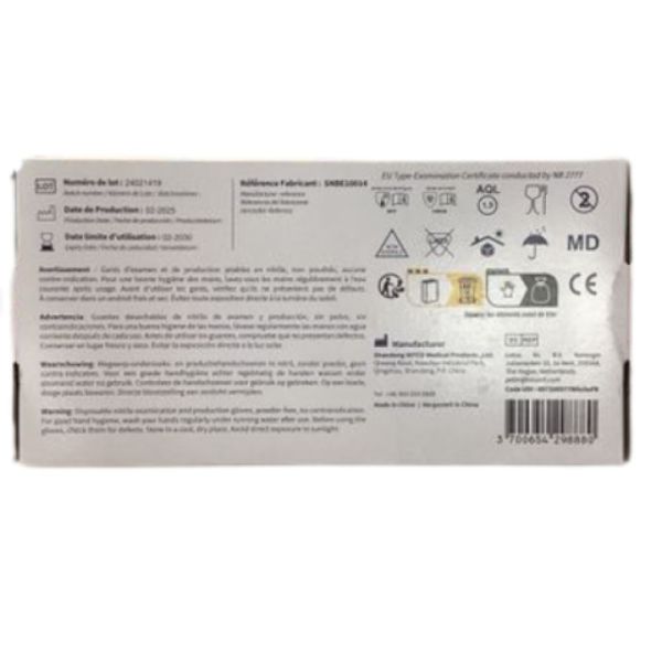 FM Médical - Gants d'examen Nitrile taille S 6/7 - boîte de 100