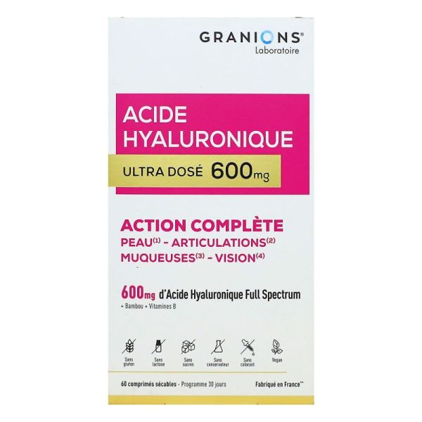 Granions - Acide Hyaluronique 600 mg - 60 comprimés