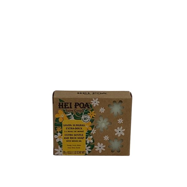 Hei Poa - Savon sur gras extra doux au Monoï - 100G