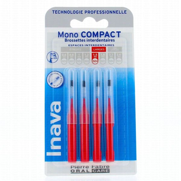 INAVA - Mono COMPACT - 4 brossettes interdentaires
