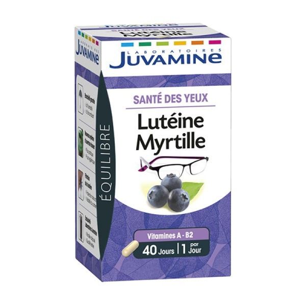 Juvamine - Lutéine Myrtille - 40 comprimés