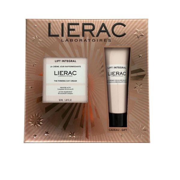 Lierac- Coffret Noël lift intégral crème de jour et crème cou décolleté offert-50ml+50ml