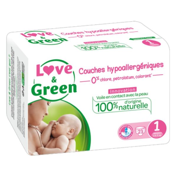 Love & Green - Couches Taille 1 - 23 couches