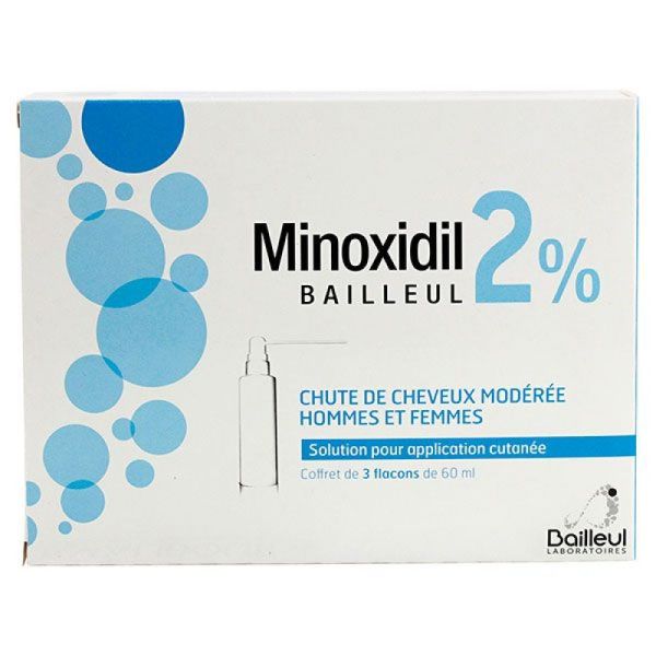 Minoxidil 2% pour la chute de cheveux