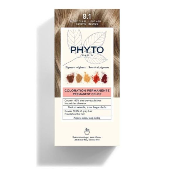 Phytocolor - Kit Coloration 8.1 Blond Clair Cendré