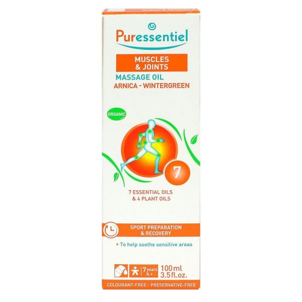 PURESSENTIEL effort musculaire huile de massage bio 100ml