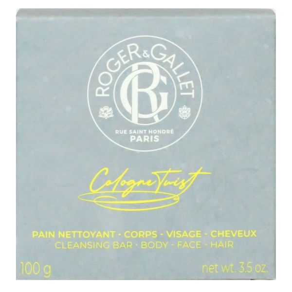 Roger & Gallet - Cologne Twist pain nettoyant corps visage cheveux - 100g