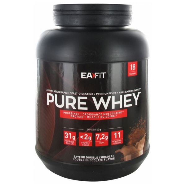 Eafit - Pure Whey Croissance musculaire double chocolat - 750g