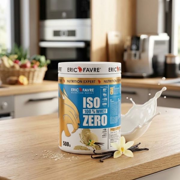 Eric Favre ISO ZERO 100% Whey – Protéines en poudre saveur vanille - 500g