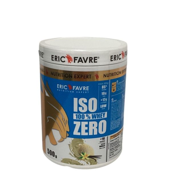 Eric Favre ISO ZERO 100% Whey – Protéines en poudre saveur vanille - 500g