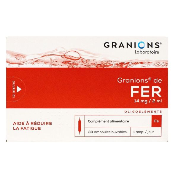 Granions - Fer - 30 ampoules