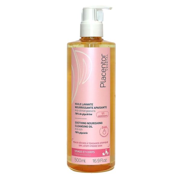 Placentor - Huile lavante nourrissante apaisante -  500ml