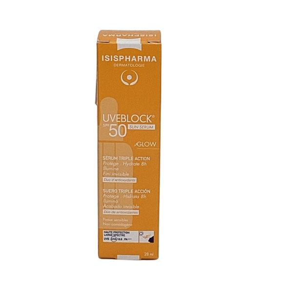 Isispharma - Sérum triple action solaire uveblock spf50 - 28mL