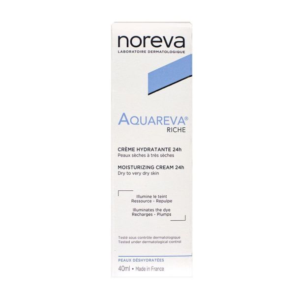 Noreva - Aquareva crème hydratante riche 24h - 40 ml
