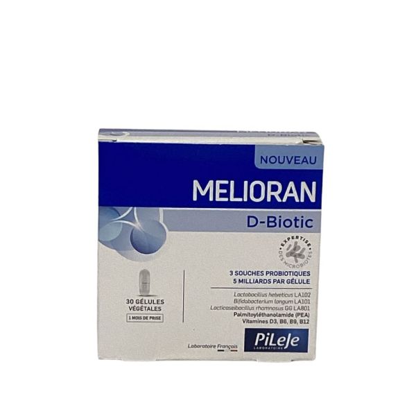 Pileje - Melioran D-Biotic - 30 gélules