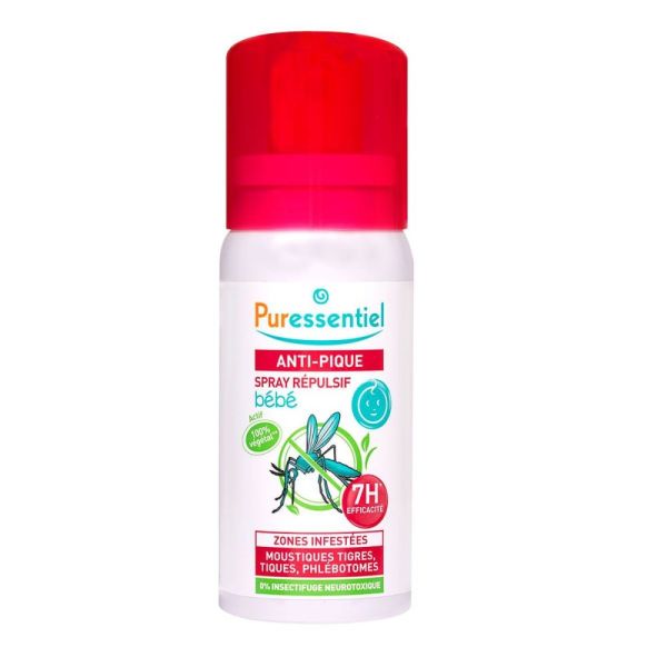 Puressentiel - Anti-pique spray répulsif bébé - 60 ml