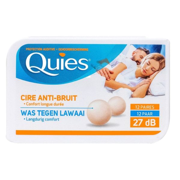 Quies - Cire anti-bruit - 12 paires