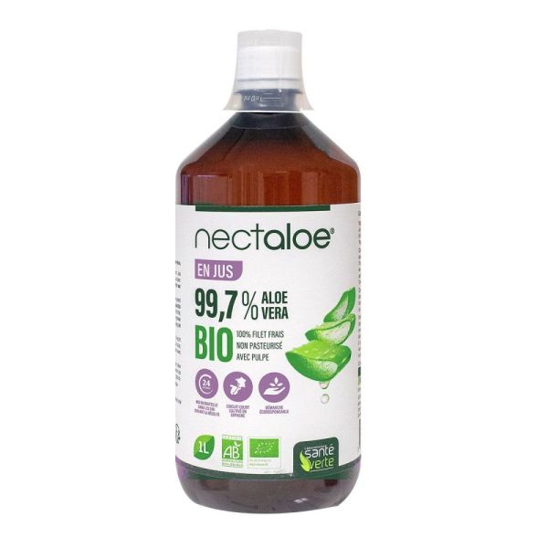 Santé Verte - Nectaloe Bio - 1L Jus d'Aloe Vera