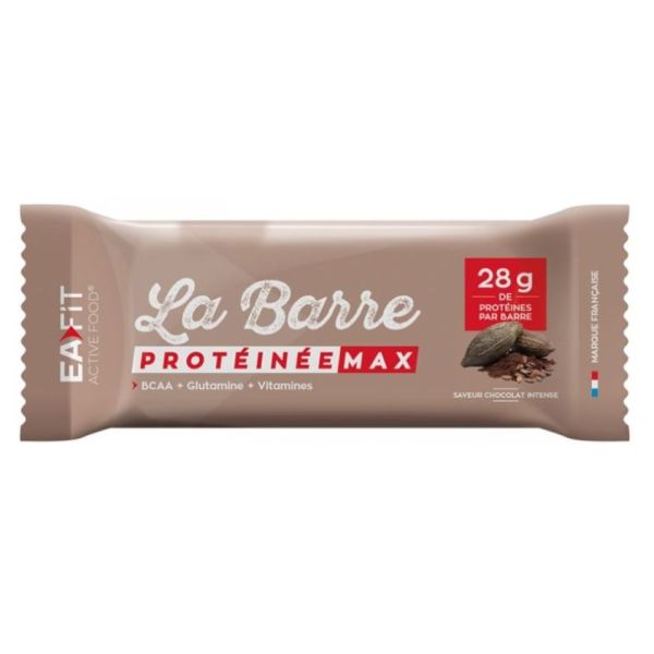 Eafit - La Barre Protéinée Max Chocolat intense - 60g