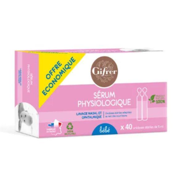 Gifrer - Sérum physiologique - 40unidoses de 5ml