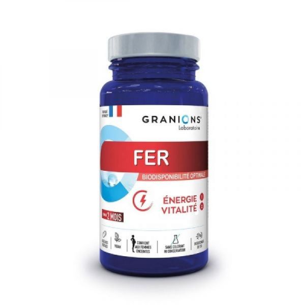 Granions - Fer Energie Vitalité - 60 gélules végétales