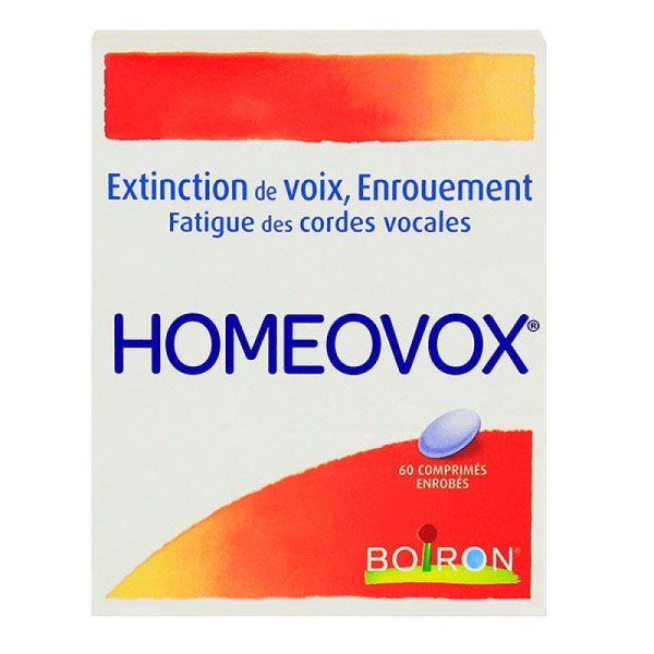 Homéovox Extinction de voix Enrouement - 60 comprimés