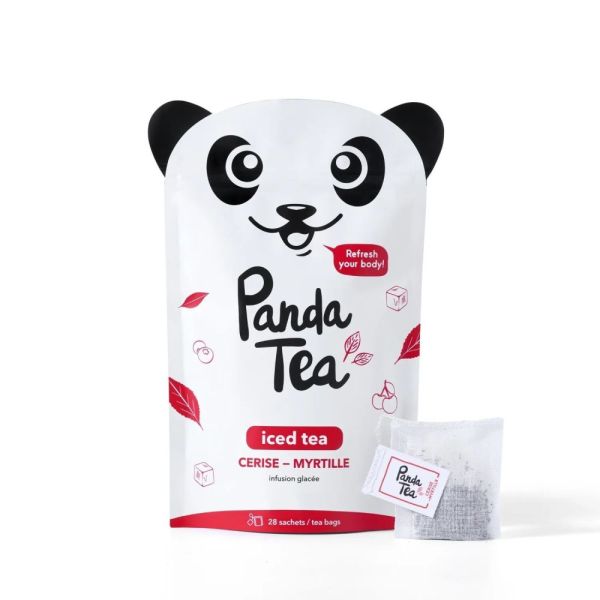Panda Tea - Iced Tea détox Cerise / Myrtille - 28 sachets